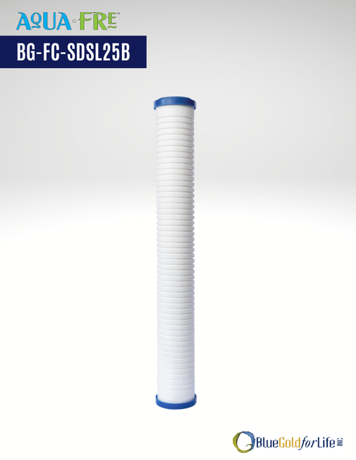 2.5"x20 AquaFre Tankless Water Heater Filter Replacement with Scale Inhibitor