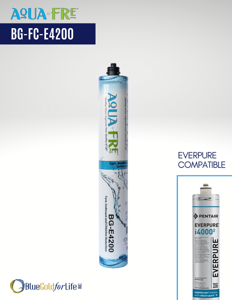 AquaFre Commercial Cyst, Sediment and Chlorine Reduction Water Filter (BG-FC-E4200) compatible with everpure i4000