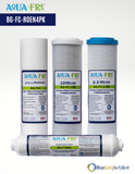 AquaFre Universal 4-Stage Under Sink Reverse Osmosis “RO” Replacement Filter set (BG-FC-ROEN4PK)