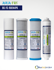 AquaFre Universal 4-Stage Under Sink Reverse Osmosis “RO” Replacement Filter set