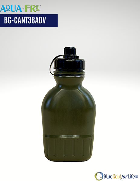 Premium Advanced Water Filtering Canteen 38 Oz. W/ Sling ( BG-CANT38ADV)