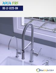 AquaFre Touch-Flo Goose Neck Stainless Steel Cold Deck-mount Water Faucet