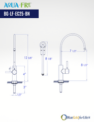 AquaFre Touch-Flo Goose Neck Stainless Steel Cold Deck-mount Water Faucet