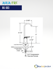 Touch-Flo Stainless Steel Cold Deck-mount Water Dispenser