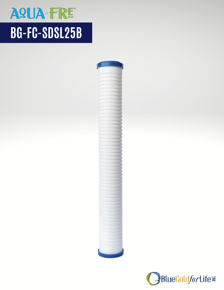 2.5"x20 AquaFre Tankless Water Heater Filter Replacement with Scale Inhibitor 