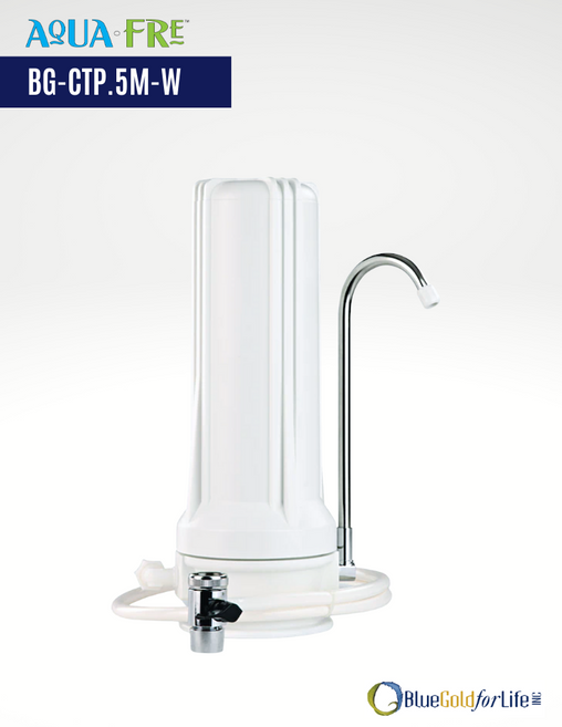 AquaFre Countertop Drinking Water Filtration System (BG-CTP.5M-W)