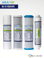 AquaFre Universal 4-Stage Under Sink Reverse Osmosis “RO”  Replacement Filter set