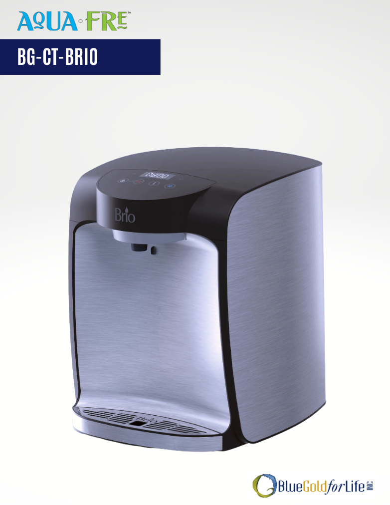 Brio Moderna Countertop Water Cooler, Filter And Dispenser – Blue Gold For  Life Inc